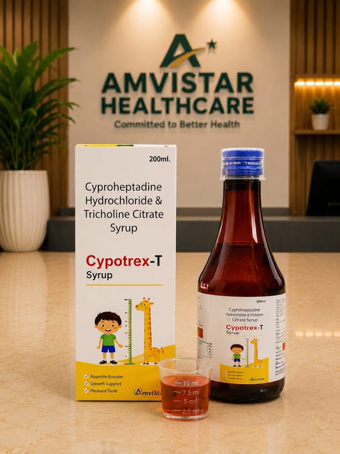Cypotrex-T: Cyproheptadine Hydrochloride & Tricholine Citrate Syrup