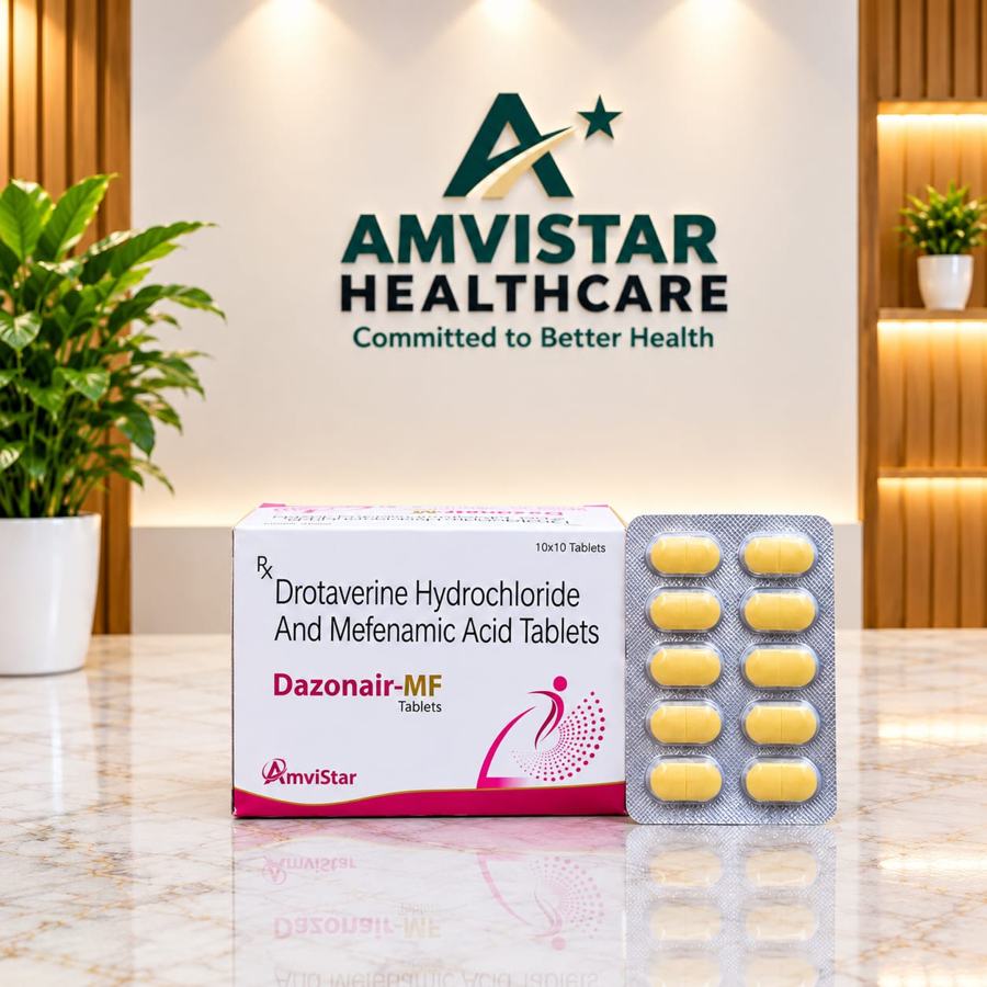 Dazonair-MF: Drotaverine Hydrochloride & Mefenamic Acid Tablets